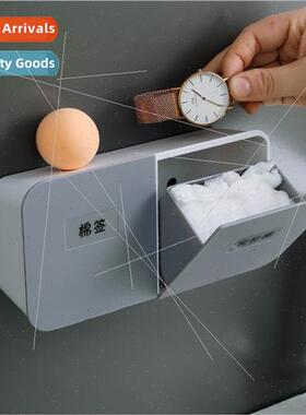 Bathroom Storage Box Cotton Swabs Cosmetic Cotton Shelf No P