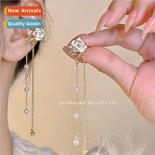 2023 Summer sweet color flowers whout ear holes ear bone cli