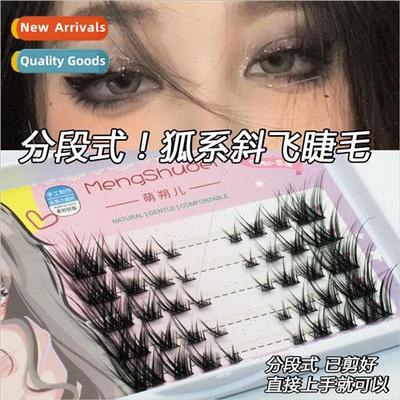 Slant Fly Fox Lashes Segmented ght Europe Smokey Makeup Curl