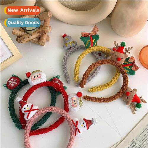 Christmas plush hair bands female autumn winter cute quirky