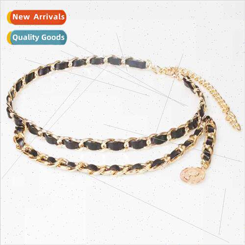 Metal Waist Chain Adjustable Belt Ladies Decoration Dress Be