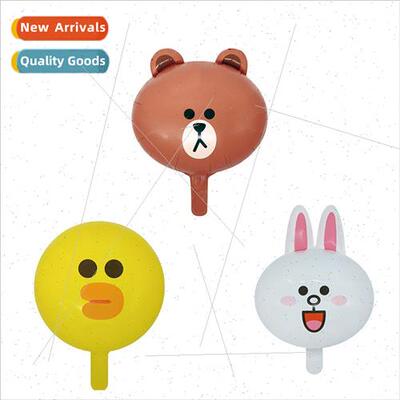 Brown Bear Sally Duck Koni rabb cartoon aluminum film balloo