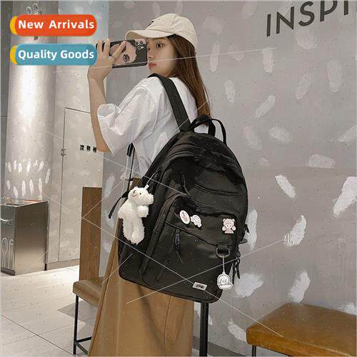 ins wind large-capacy workwear shoulder bag Japan retro back