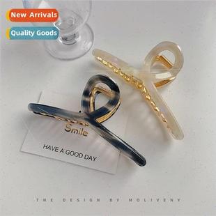 metal hair clips Korea female large headdress back colorful