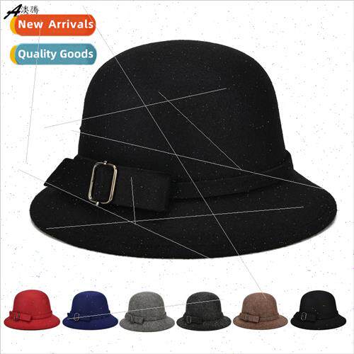 Autumn winter new letters equestrian cap Korean  nd tweed ca