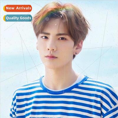 Europe wig men center parted short high temperature silk fas