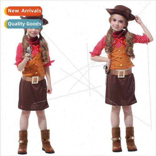 Halloween Cosplay Costumes Western Cowboy G-0133 Child Stage