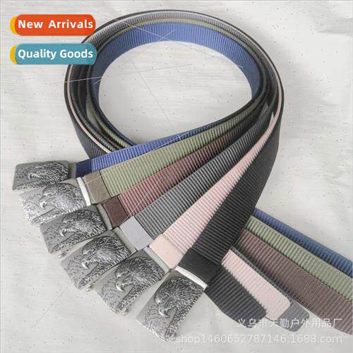 New Eagle Head Pattern Outdoor Woven Belt Portable Defense T