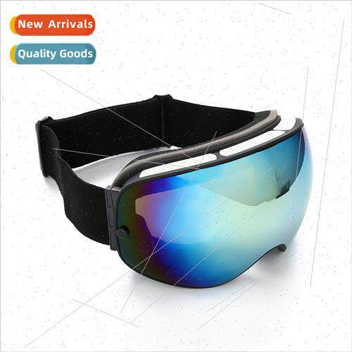 Adult ski goggles large spherical glasses double layer anti-
