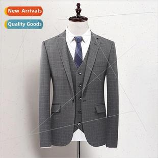 business casual plaid Autumn mal thick career Korean winter