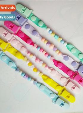 Kindergarten baby handkerchief anti-drop clip children drool