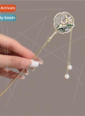 Now hairpin new Chinese ancient senior sense hairpin tempera