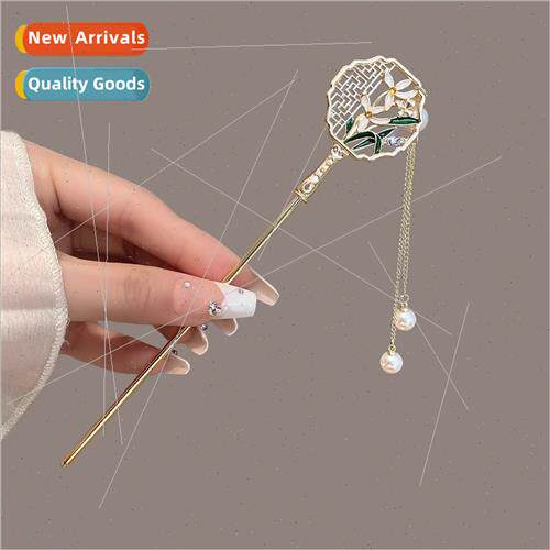 Now hairpin new Chinese ancient senior sense hairpin tempera