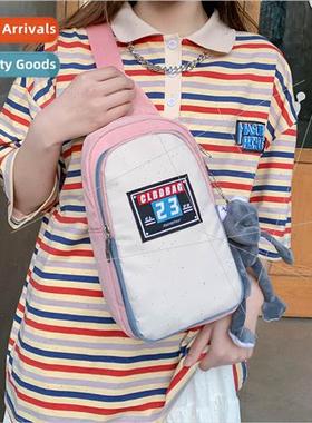 2023 Spring Summer new nd chest bag female college boys cros