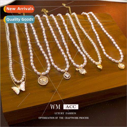 Faux pearl necklace female hundred wh fashion simple collarb