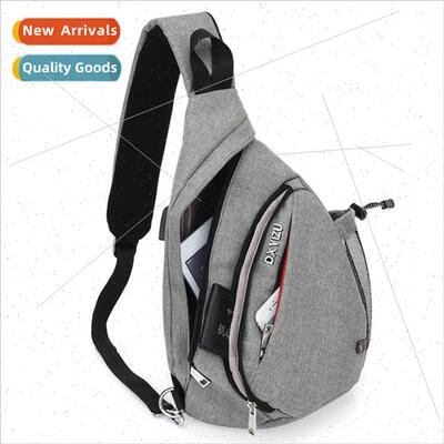 New Korean couple canvas chest bag outdoor leisure sports ba