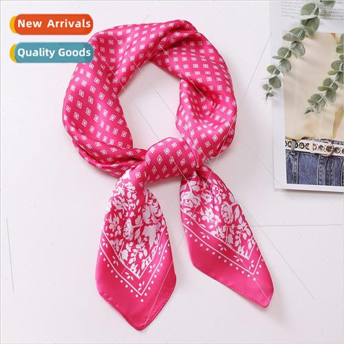 mulation silk scarf women fashion temperament neckerchief fl