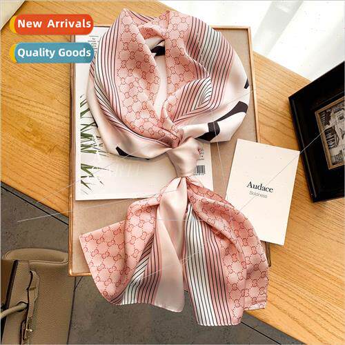 2021 fall winter new Korean  imation silk women silk scarf f