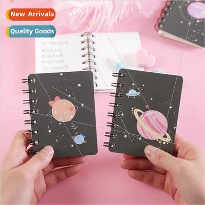Cartoon Planet Notebook Student Cute de Flip Coil Book Porta