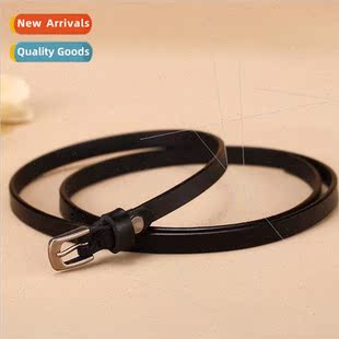 Korean fashion skirt cowhide decorative pants belt simple hu