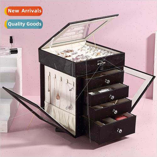 Jewellery storage box rotating creative hand jewellery red w