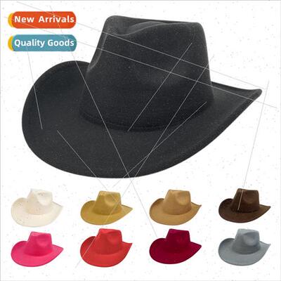 Solid color rolled edge tweed bowler hat mulated Brish retro