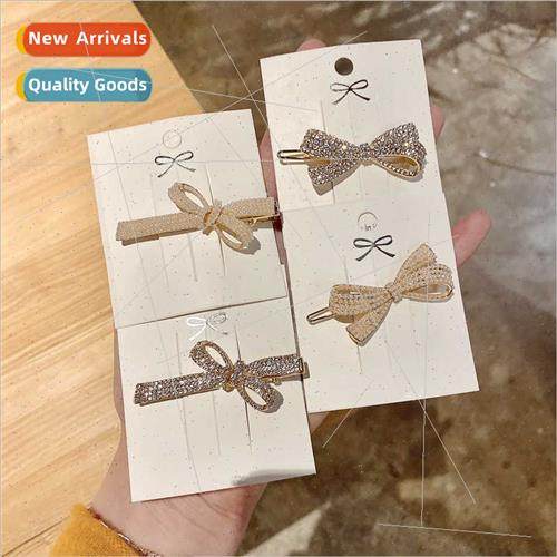 New rhinestone hair clips super fairy imation pearl bow full