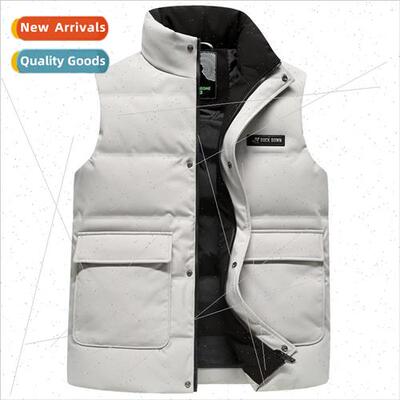 Down vest men winter outside wear inside warm undershirt 202