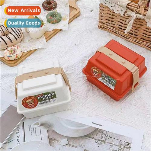 Portable Burger Bento Box Student Worker Sandwich Bread Cool