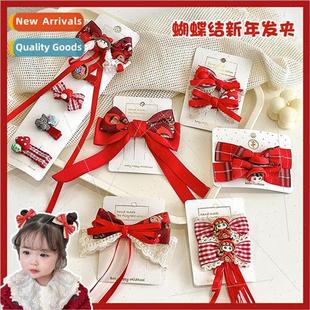 bow children Year New tassel year baby girls new 2023