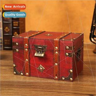 Vintage wooden box jewelry jewelry packaging home documents