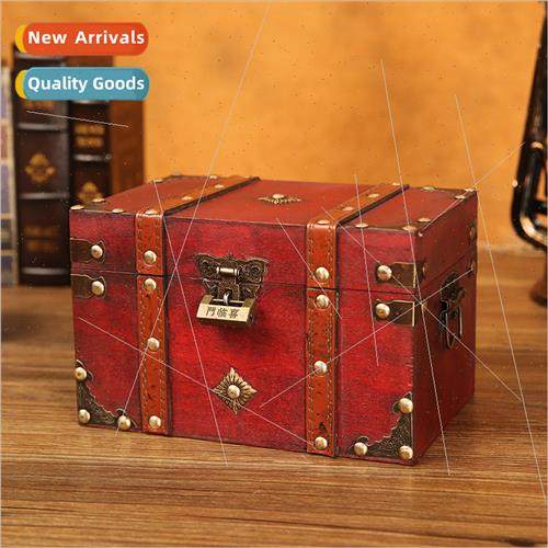 Vintage wooden box jewelry jewelry packaging home documents