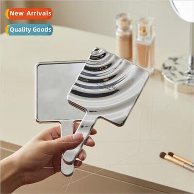 Handheld Makeup Mirror Convenient Wave Shape Compact Conveni