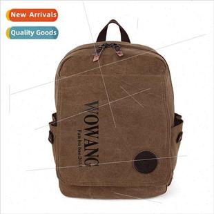 Backpack Casual Fashion Trend Backpac Men Canvas Outdoor