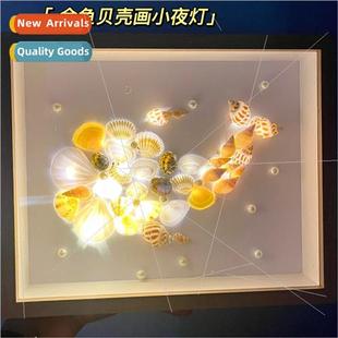 photo frame Day diy gif Valentine shell light Handmade night