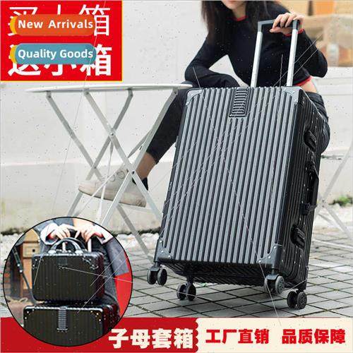 Retro luggage female students trolley case male password suc