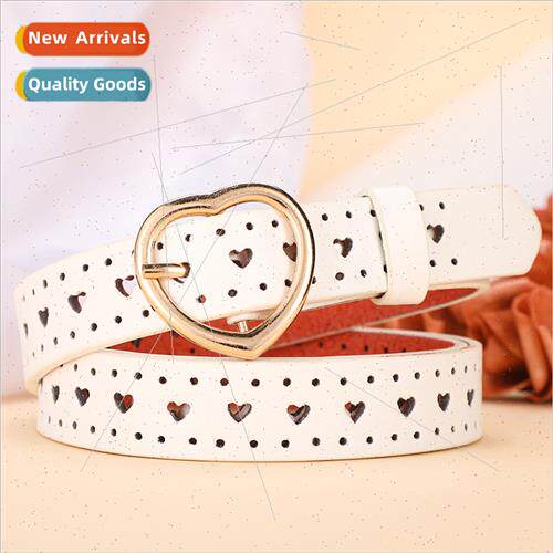 Ladies Microfiber Bottom Fashion Pin Buckle Belt Women Love