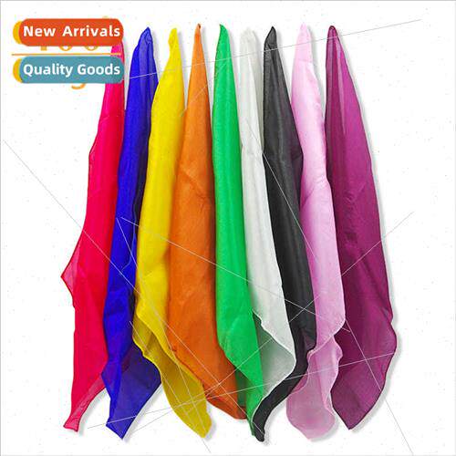 Magic silk scarf 30*30cm red yellow green blue black whe mag
