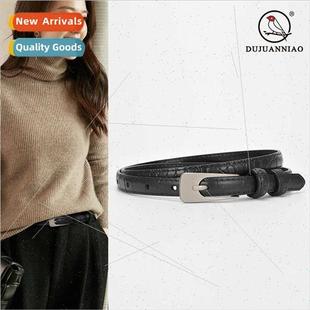 simple fashion crocodile thin buckle belt pin Women jeans