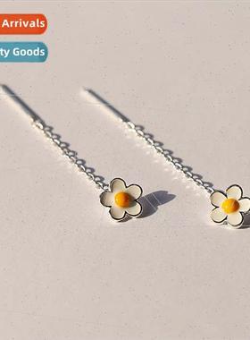 Egg flower earwire female 2022 summer new simple long lucky