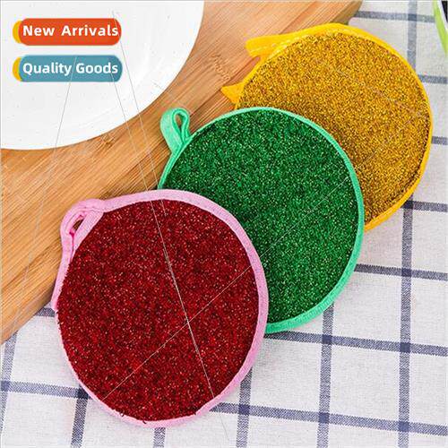 Yuanbao towel kchen double-sided dishwashing cloth round spo