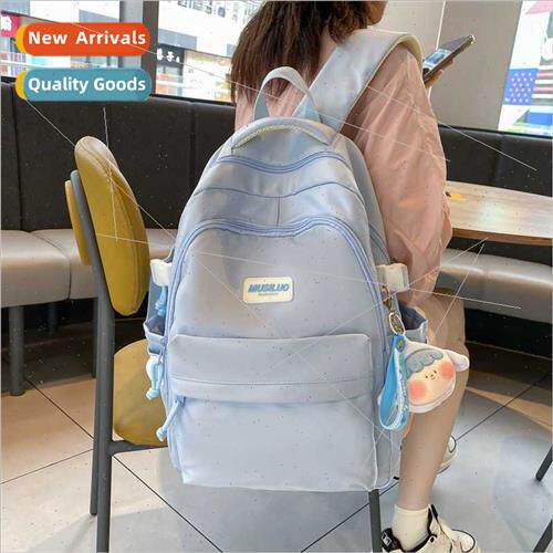 Spring middle school students schoolbag junior shoulders bac