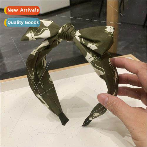 Hair bands Korea simple sweet cute cat headband adult bow ra