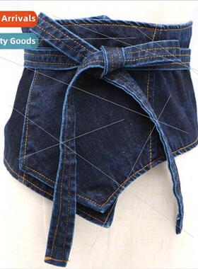 Vintage Trend Bow Cowboy Ladies Waistband dress Shirt Waistb