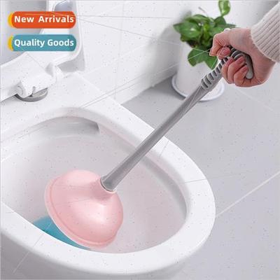 Sewerage toilet pipe unclogging device through toilet leathe