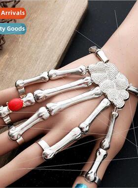 Europe stch metal skeleton skeleton finger bracelet ghost cl