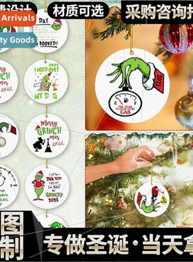 2022 Christmas Grinch Hanging Christmas Tree Decoration High