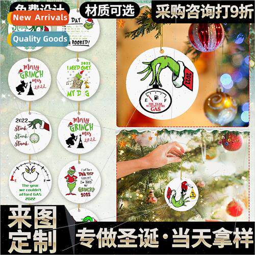 2022 Christmas Grinch Hanging Christmas Tree Decoration High