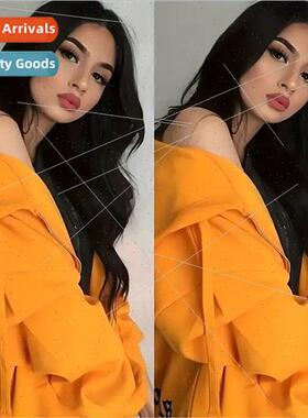 Europe Fashion Wigs Pre-African Lace Big Wave Long Curly Hai