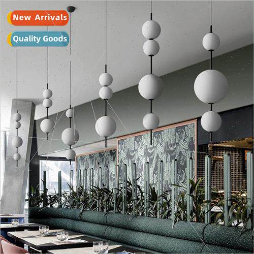 Scandinavian creative  string glass ball chandelier modern s